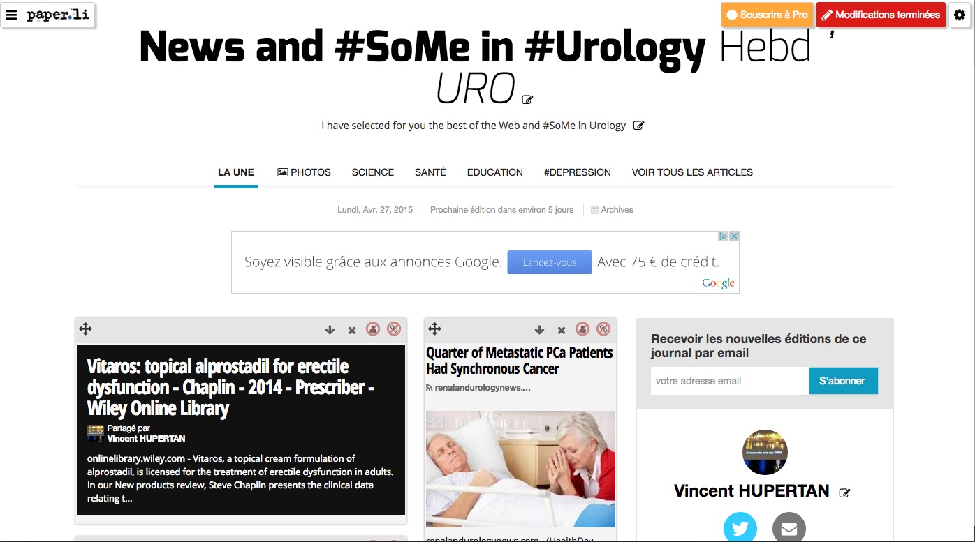 News and #SoMe in #Urology HebdURO